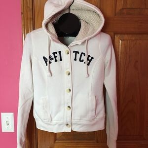 Abercrombie & fitch sherpa button hoody jacket